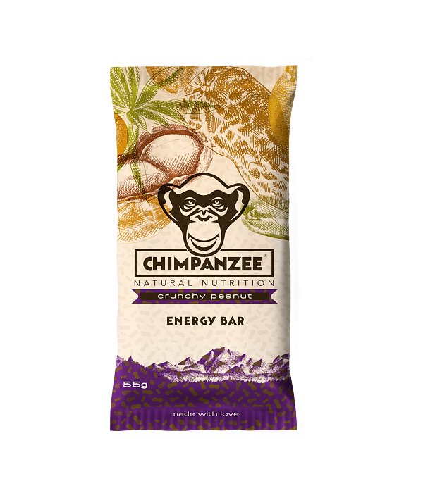 CHIMPANZEE Energy bar 55g Crunchy Peanut (arašídy), Crunchy Peanut